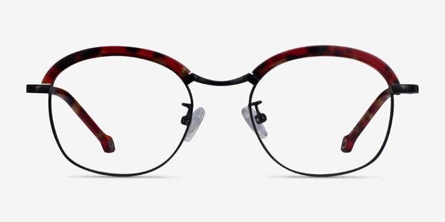Ochoa Red Tortoise  Gold Acetate-metalEyeglass Frames from EyeBuyDirect, Front View