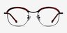 Ochoa Red Tortoise  Gold Acetate-metalEyeglass Frames from EyeBuyDirect, Front View