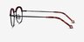 Ochoa Red Tortoise  Gold Acetate-metalEyeglass Frames from EyeBuyDirect, Side View