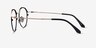Hills Black  Rose Gold MetalEyeglass Frames from EyeBuyDirect, Side View