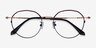 Hills Black  Rose Gold MetalEyeglass Frames from EyeBuyDirect, Closed View