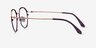 Hills Purple  Rose Gold MetalEyeglass Frames from EyeBuyDirect, Side View