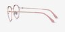 Hills Pink  Rose Gold MétalMontures de lunettes de vue d'EyeBuyDirect, Vue de Côté