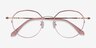 Hills Pink  Rose Gold MétalMontures de lunettes de vue d'EyeBuyDirect, Vue Rapprochée