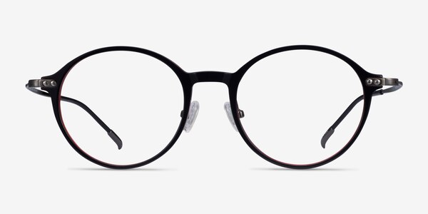 Reily Black Red Acetate-metal Montures de lunettes de vue