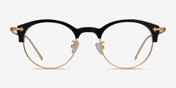 Irvin Black Acetate-metal Eyeglass Frames
