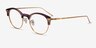 Irvin Floral Stirped Acetate-metalEyeglass Frames from EyeBuyDirect, Angle View