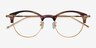Irvin Floral Stirped Acetate-metalEyeglass Frames from EyeBuyDirect, Closed View