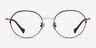 Patel Purple  Rose Gold MetalEyeglass Frames from EyeBuyDirect, Front View