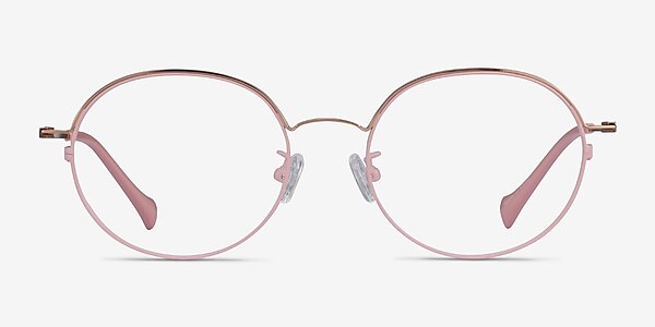 Patel Pink  Rose Gold Metal Eyeglass Frames