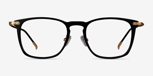 Usman Black  Gold Acetate-metal Eyeglass Frames