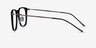 Usman Black  Gunmetal Acetate-metalEyeglass Frames from EyeBuyDirect, Side View