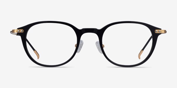 Jones Black  Gold Acetate-metal Montures de lunettes de vue