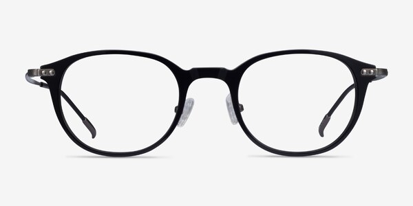 Jones Black  Gunmetal Acetate-metal Eyeglass Frames