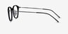 Jones Black  Gunmetal Acetate-metalEyeglass Frames from EyeBuyDirect, Side View