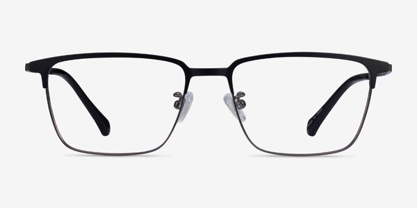 Amet Black  Gunmetal Metal Eyeglass Frames