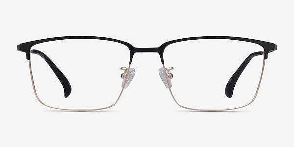 Example Black  Gold Metal Eyeglass Frames