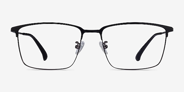 Example Black Gunmetal Metal Eyeglass Frames