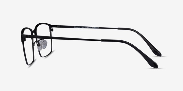 Example Black MetalEyeglass Frames from EyeBuyDirect, Side View