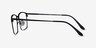 Example Black MetalEyeglass Frames from EyeBuyDirect, Side View