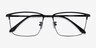 Example Black MetalEyeglass Frames from EyeBuyDirect, Closed View
