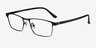 Davis Black Plastic-metalEyeglass Frames from EyeBuyDirect, Angle View