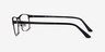Davis Black Plastic-metalEyeglass Frames from EyeBuyDirect, Side View
