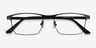 Davis Black Plastic-metalEyeglass Frames from EyeBuyDirect, Closed View
