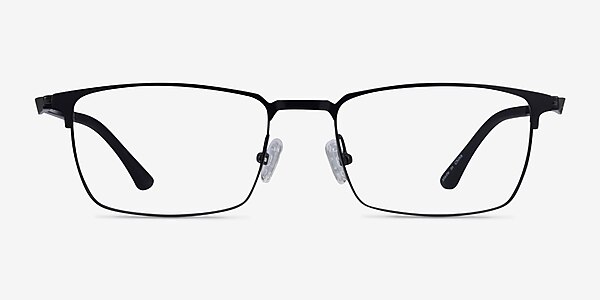 Evans Black Plastic-metal Eyeglass Frames