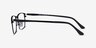 Evans Black Plastic-metalEyeglass Frames from EyeBuyDirect, Side View