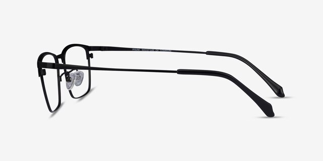 Ipsum Black MetalEyeglass Frames from EyeBuyDirect, Side View