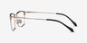 Fungi Black  Gold MetalEyeglass Frames from EyeBuyDirect, Side View