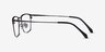 Fungi Black Gunmetal MetalEyeglass Frames from EyeBuyDirect, Side View