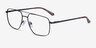 Focal Black MetalEyeglass Frames from EyeBuyDirect, Angle View