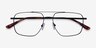 Focal Black MetalEyeglass Frames from EyeBuyDirect, Closed View
