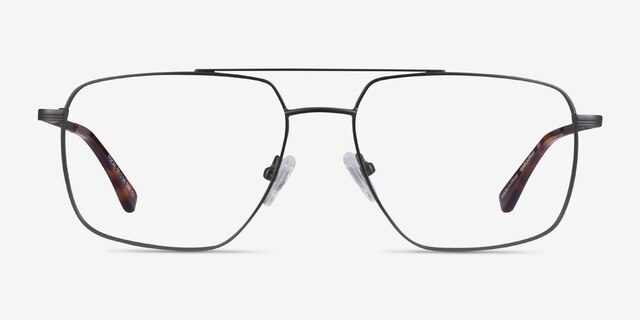 Focal Gunmetal MetalEyeglass Frames from EyeBuyDirect, Front View