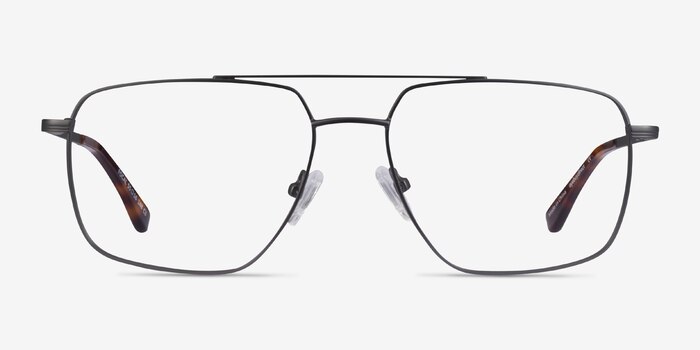 Focal Gunmetal Métal Montures de lunettes de vue d'EyeBuyDirect