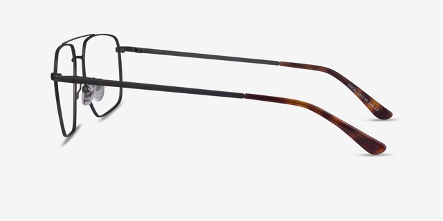 Focal Gunmetal MetalEyeglass Frames from EyeBuyDirect, Side View