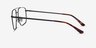 Focal Gunmetal MetalEyeglass Frames from EyeBuyDirect, Side View