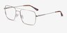 Aerial Light Gold MetalEyeglass Frames from EyeBuyDirect, Angle View