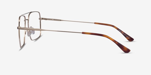 Aerial Light Gold MetalEyeglass Frames from EyeBuyDirect, Side View