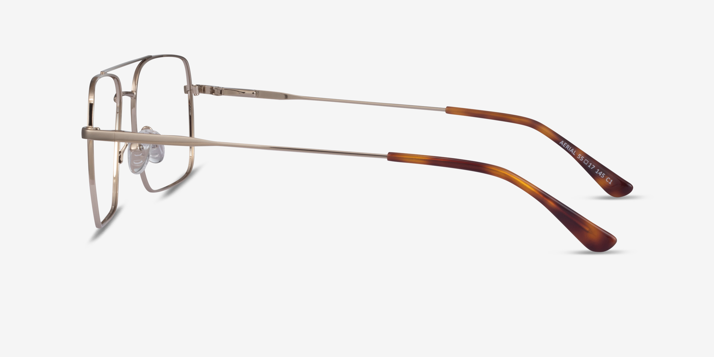 Lunettes De Vue BALLY BY5031 - Monture Aviateur Marron Acétate - Taille 57-15-145 - Neuf Avec étiquettes
