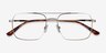 Aerial Light Gold MetalEyeglass Frames from EyeBuyDirect, Closed View