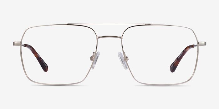 Aerial Silver Metal Eyeglass Frames from EyeBuyDirect