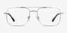 Aerial Argenté MétalMontures de lunettes de vue d'EyeBuyDirect, Vue de Face