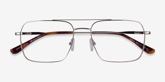 Aerial Argenté MétalMontures de lunettes de vue d'EyeBuyDirect, Vue Rapprochée