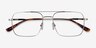 Aerial Argenté MétalMontures de lunettes de vue d'EyeBuyDirect, Vue Rapprochée