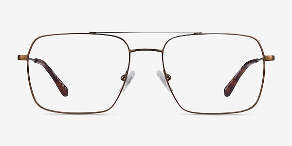 Aerial Bronze Métal Montures de lunettes de vue