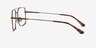 Aerial Bronze MetalEyeglass Frames from EyeBuyDirect, Side View
