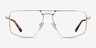 Orson Gold MetalEyeglass Frames from EyeBuyDirect, Front View